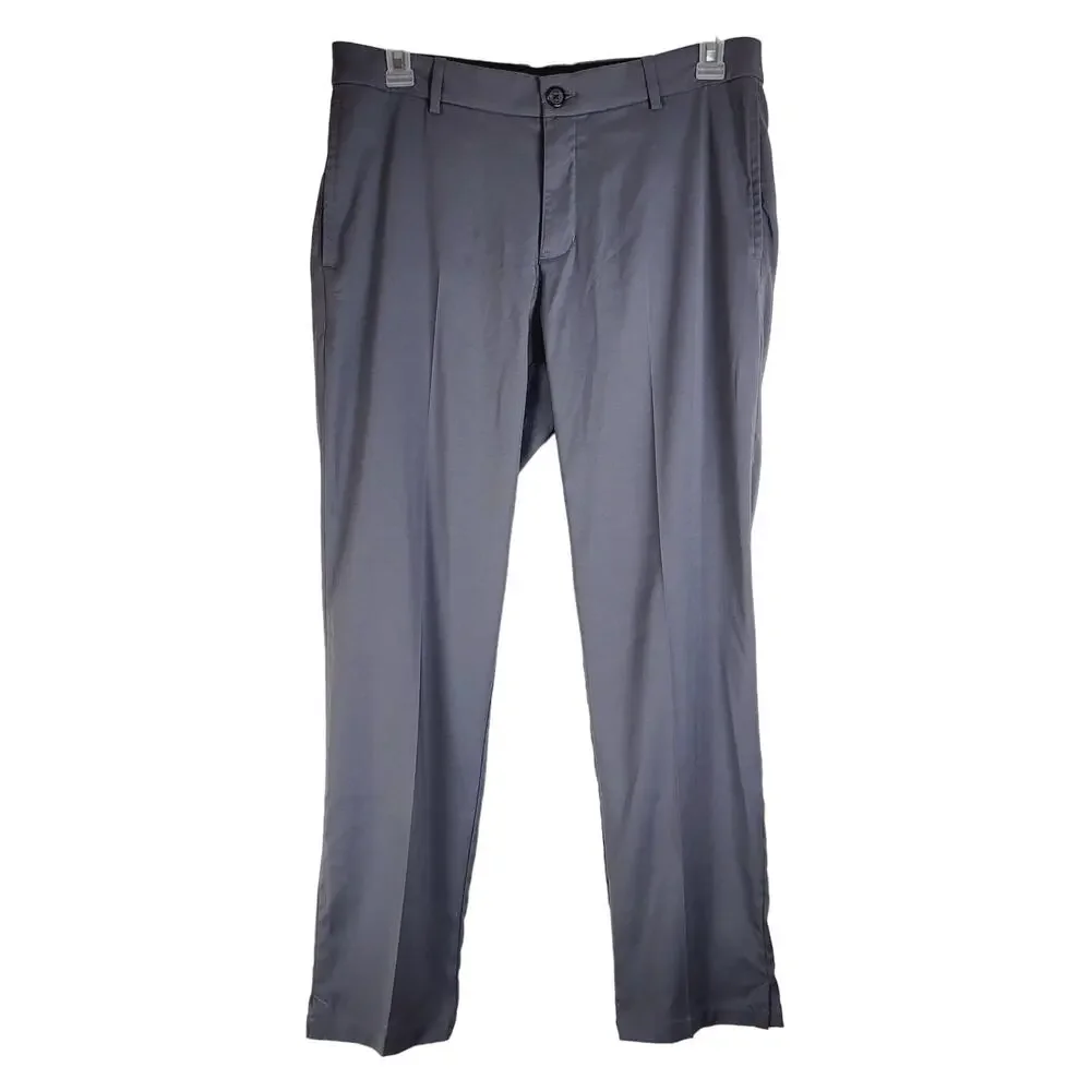 Nike Dri-Fit grey golf pants 34x30 Active Athletic Performance Resort Preppy
